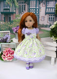 Spring Countryside - dress, tights & shoes for Little Darling Doll or 33cm BJD