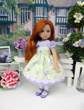 Spring Countryside - dress, tights & shoes for Little Darling Doll or 33cm BJD