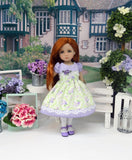Spring Countryside - dress, tights & shoes for Little Darling Doll or 33cm BJD