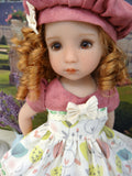 Spring Garden - dress, hat, tights & shoes for Little Darling Doll or 33cm BJD
