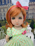 Spring Green - dress, tights & shoes for Little Darling Doll or other 33cm BJD