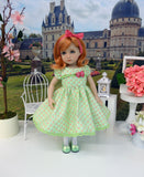 Spring Green - dress, tights & shoes for Little Darling Doll or other 33cm BJD