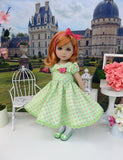 Spring Green - dress, tights & shoes for Little Darling Doll or other 33cm BJD