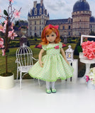 Spring Green - dress, tights & shoes for Little Darling Doll or other 33cm BJD
