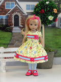 Spring has Sprung - dress, tights & shoes for Little Darling Doll