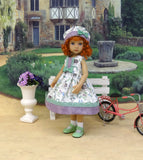 Spring Hedgehog - dress, hat, socks & shoes for Little Darling Doll or other 33cm BJD