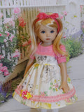 Spring Kitten - dress, tights & shoes for Little Darling Doll