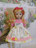 Spring Kitten - dress, tights & shoes for Little Darling Doll