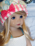 Spring Layers - Camisole, ruffled skirt, hat & shoes for Little Darling Doll