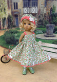 Spring Meadow - dress, hat, socks & shoes for Little Darling Doll