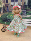 Spring Meadow - dress, hat, socks & shoes for Little Darling Doll