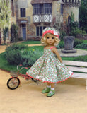 Spring Meadow - dress, hat, socks & shoes for Little Darling Doll