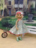 Spring Meadow - dress, hat, socks & shoes for Little Darling Doll