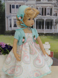 Spring Paisley - dress, jacket, hat, tights & shoes for Little Darling Doll