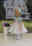 Spring Paisley - dress, jacket, hat, tights & shoes for Little Darling Doll