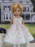 Spring Paisley - dress, jacket, hat, tights & shoes for Little Darling Doll