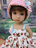 Spring Song - dress, hat & sandals for Little Darling Doll or 33cm BJD