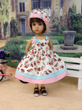Spring Song - dress, hat & sandals for Little Darling Doll or 33cm BJD