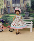 Spring Song - dress, hat & sandals for Little Darling Doll or 33cm BJD