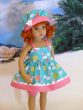 Springtime Sun - babydoll top, bloomers, hat & sandals for Little Darling Doll