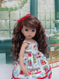 St. Nick - dress, tights & shoes for Little Darling Doll or 33cm BJD