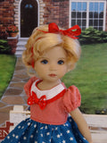 Stars & Stripes - dress, socks & shoes for Little Darling Doll