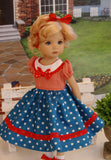 Stars & Stripes - dress, socks & shoes for Little Darling Doll