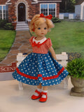 Stars & Stripes - dress, socks & shoes for Little Darling Doll