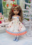 Stockings Were Hung - dress, tights & shoes for Little Darling Doll or 33cm BJD