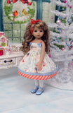 Stockings Were Hung - dress, tights & shoes for Little Darling Doll or 33cm BJD