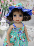 Storybook Wonderland - dress, hat, socks & shoes for Little Darling Doll or 33cm BJD