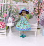 Storybook Wonderland - dress, hat, socks & shoes for Little Darling Doll or 33cm BJD