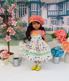Straight Arrow - dress, hat, socks & shoes for Little Darling Doll or 33cm BJD