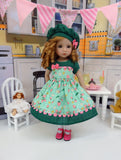 Strawberry Sweets - dress, hat, tights & shoes for Little Darling Doll or 33cm BJD