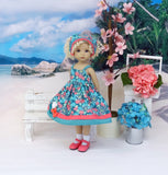Summer Beauty - dress, kerchief, socks & shoes for Little Darling Doll or 33cm BJD