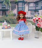 Summer Berry - dress, hat, socks & shoes for Little Darling Doll or 33cm BJD