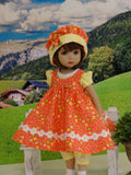 Summer Butterfly - jumper, romper, hat, socks & shoes for Little Darling Doll