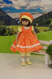 Summer Butterfly - jumper, romper, hat, socks & shoes for Little Darling Doll