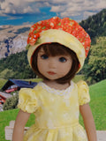Summer Butterfly - jumper, romper, hat, socks & shoes for Little Darling Doll