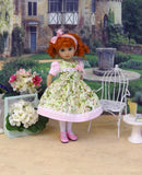 Summer Dogwood - dress, tights & shoes for Little Darling Doll or 33cm BJD
