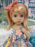 Summer Enchantment - dress, tights & shoes for Little Darling Doll or 33cm BJD