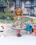 Summer Enchantment - dress, tights & shoes for Little Darling Doll or 33cm BJD