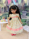 Summer Garden - dress, tights & shoes for Little Darling Doll or 33cm BJD