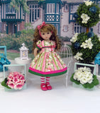 Summer Iris - dress, tights & shoes for Little Darling Doll or 33cm BJD