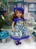 Summer Meadow - dress, hat, socks & shoes for Little Darling Doll or 33cm BJD
