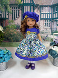 Summer Meadow - dress, hat, socks & shoes for Little Darling Doll or 33cm BJD