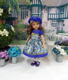 Summer Meadow - dress, hat, socks & shoes for Little Darling Doll or 33cm BJD