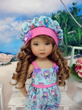 Summer Mermaid - romper, hat, socks & shoes for Little Darling Doll or 33cm BJD