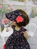 Summer Picnic - dress, visor & sandals for Little Darling Doll or other 33cm BJD
