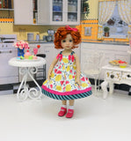 Summer Salad - dress, socks & shoes for Little Darling Doll or 33cm BJD